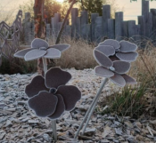 Fleur en Corten - Camélia