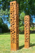 Borne en Corten