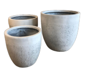 Pot Travertin blanc