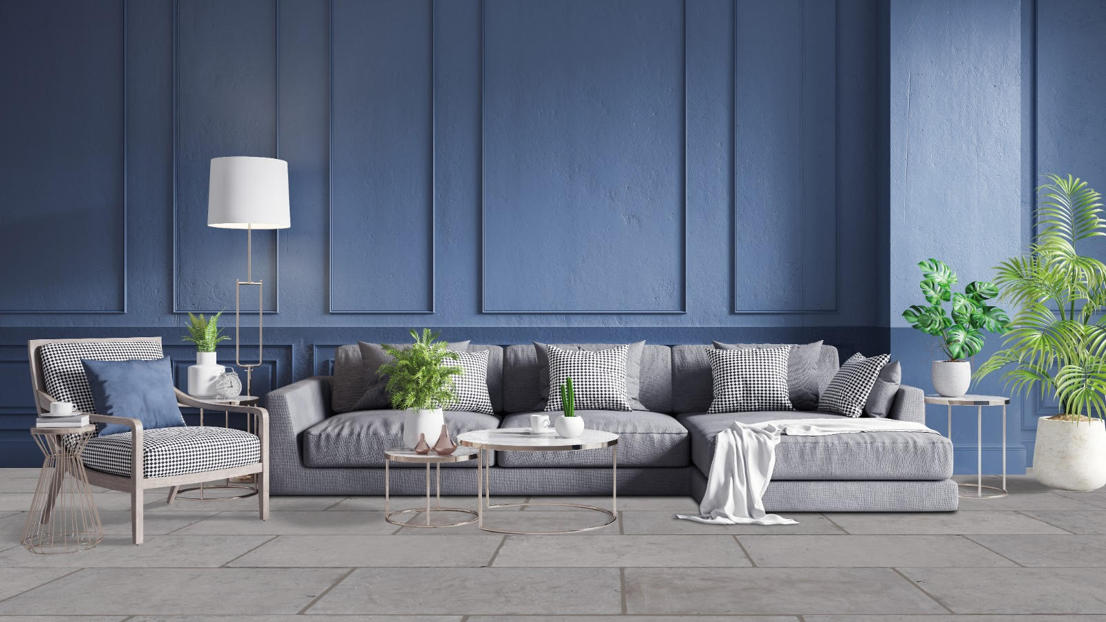 Dallage Baroque gris