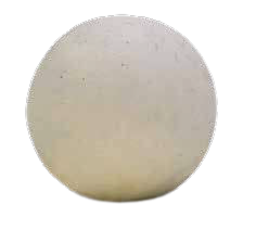 Sphère béton blanc