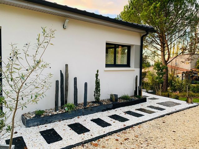 All�e chemin parking ardoise schiste - Lylo D�co P�rigueux